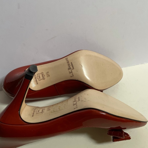 LK Bennett Patent Bow Pumps Size 37.5 - Picture 6 of 6